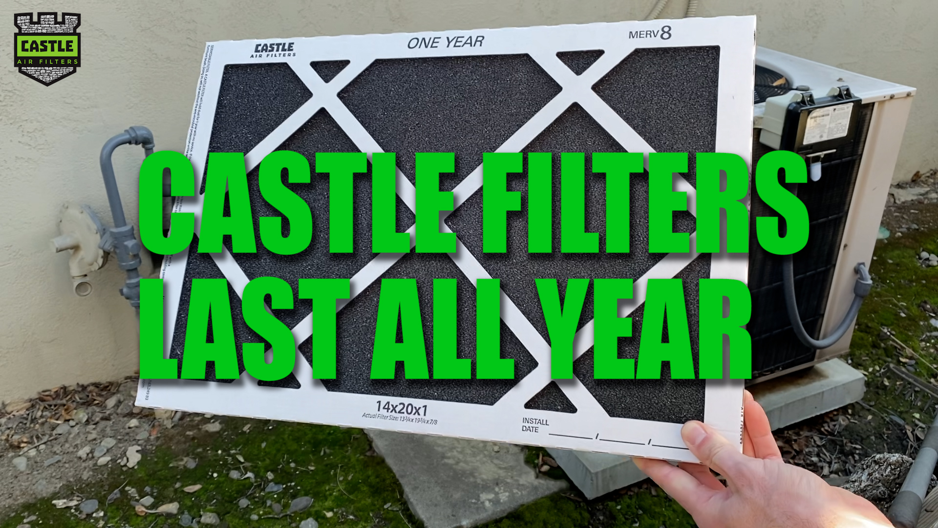 Amazon.com: No Toil Castle, One-Year HVAC Furnace Filter, 16” x 20